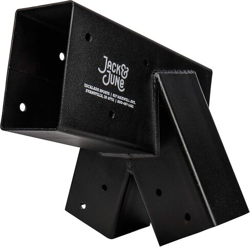 أطقم أرجوحة خشبية شديدة التحمل من جاك آند يونيو - دعامة معدنية ومعدات لتركيب مجموعة اللعب بشكل آمن وسهل in Kuwait