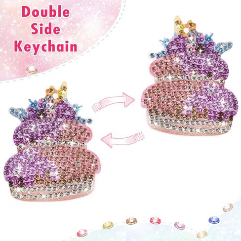 مجموعات طلاء الماس الماسي 5D للأطفال، 9 قطع من مجموعات سلسلة المفاتيح لرسم الماس على شكل حيوانات، الفنون والحرف اليدوية للأطفال من سن 8 إلى 12 عامًا، الرسم بالأرقام لتزيين عيد الميلاد وعيد الميلاد in Kuwait