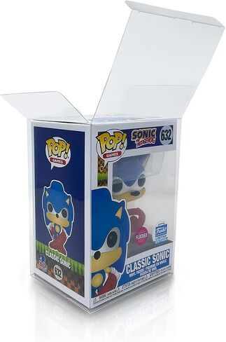 (100 عبوة) واقي EcoTEK Protectors Pop متوافق مع شخصيات Funko POP مقاس 4 بوصات، حافظة قوية وشفافة، خالية من الأحماض in Kuwait