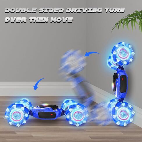سيارة التحكم عن بعد، سيارة RC المثيرة بمستشعر الإيماءات، 4 WD تحويل الطرق الوعرة للدوران، سيارات تويستر يتم التحكم فيها يدويًا وجهاز التحكم عن بعد 2.4 جيجا هرتز، سيارات RC للأطفال الأولاد والبنات لعبة هدية للأعمار 6 7 8 9 سنوات فما فوق in Kuwait