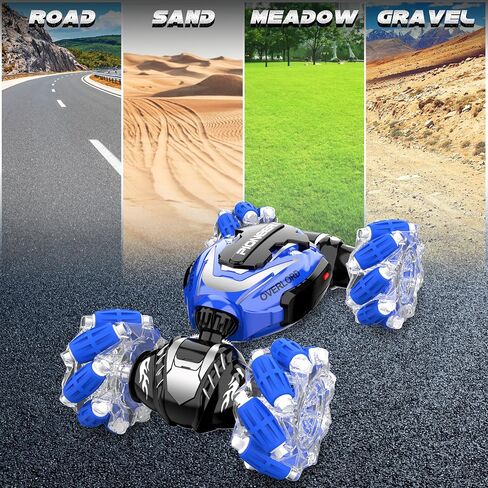 سيارة التحكم عن بعد، سيارة RC المثيرة بمستشعر الإيماءات، 4 WD تحويل الطرق الوعرة للدوران، سيارات تويستر يتم التحكم فيها يدويًا وجهاز التحكم عن بعد 2.4 جيجا هرتز، سيارات RC للأطفال الأولاد والبنات لعبة هدية للأعمار 6 7 8 9 سنوات فما فوق in Kuwait