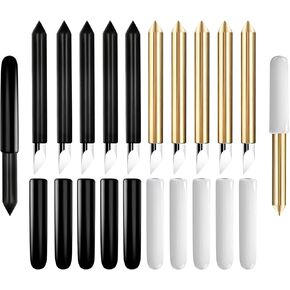 دراجون فلاي دريمز شفرة قطع دقيقة مع غطاء لماكينة كريكت ميكر، غطاء قطع عميق + شفرة قطع عميقة، شفرات صانع لاكسبلور اير 2/ اير 3/ ميكر 3 (4 شفرات) in Kuwait