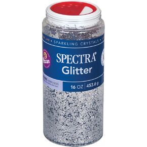 Spectra Arts & Crafts Glitter, Silver, 16 oz., 1 Jar in Kuwait