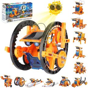 12-in-1 STEM Solar Powered Robot Toys, STEM Projects for Kids Ages 8-12 and Older, DIY Science Education Creation Building Kits, Gift Ideas Engineering Toy for Teen 8 9 10 11 12 Years Old Boys Girls in Saudi Arabia