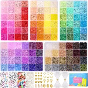 120Color 2mm Seed Beads for Jewelry Making,49000pcs Tiny Bead for Bracelets in Saudi Arabia