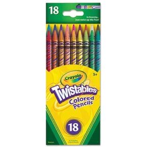 Twistables Colored Pencils,18 Assorted Colors/Pack (3 Pack) in Saudi Arabia