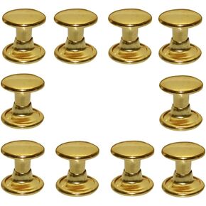 300sets Leather Rivets Double Cap Rivet Tubular Metal Studs Repairs Decoration Craft Accessories for Leather Craft Clothes Shoes Bags Belts (6mm Bronze)