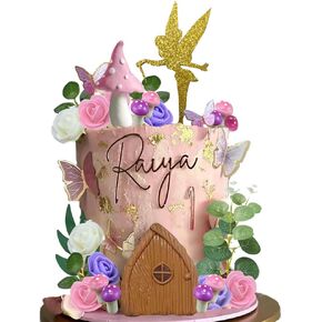 Fairy Cake Toppers Fairy Garden Topper for Birthday Baby Shower