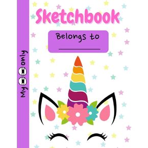 Sketch Book for Girls - Cute Unicorn Kawaii: 120 Pages, 8.5 x 11 inches Sketchpad | Large Notebook for Drawing Kids, Journaling, Writing, Crayon ... Sketching or Doodling | Gift for Children in Saudi Arabia