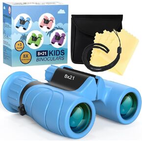مناظير kizplays للأطفال، ألعاب مناظير 8 × 21 للأولاد والبنات، مناظير مدمجة مضادة للصدمات للأطفال لمشاهدة الطيور والمشي لمسافات طويلة والتخييم، 3-12 سنة للأولاد in Kuwait