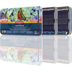Derwent Drawing Pencils, Inktense, 4mm Core, Metal Tin, Watercolor, 12 Coun in Saudi Arabia