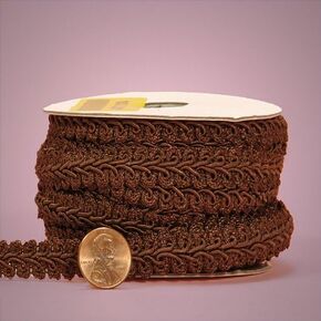 Brown Gimp Braid Trim, 5/8" X 10yd in Saudi Arabia