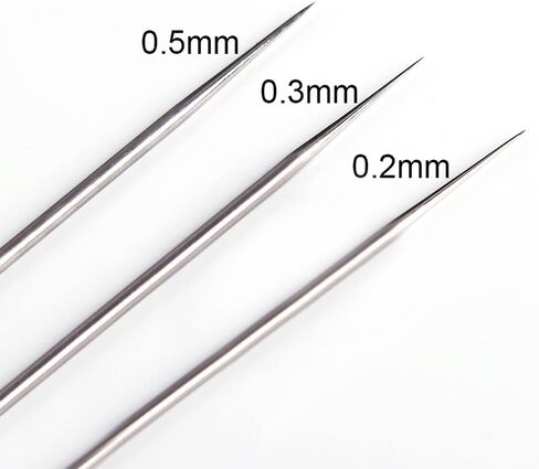 Airbrush Needle Nozzle Kit , 0.2/0.3/0.5mm Replacement Accessories Parts in Kuwait