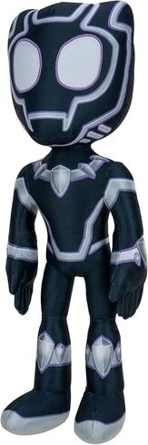 Marvel 16-Inch Talking Black Panther Plush - Vibranium Power with Sounds & Phrases - Spidey & His Amazing Friends in Saudi Arabia