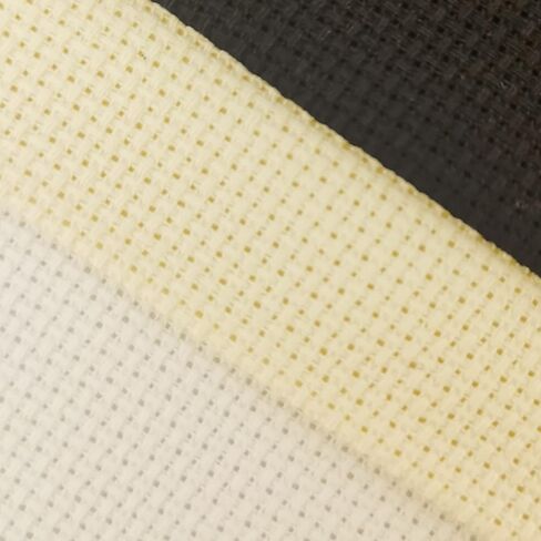 KCS 3 pc of 12" x 18"(30cmx45cm) 16CT Counted Cotton Aida Cloth Cross Stitch Fabric (Sea Foam+Light Blue+Royal Blue) in Kuwait