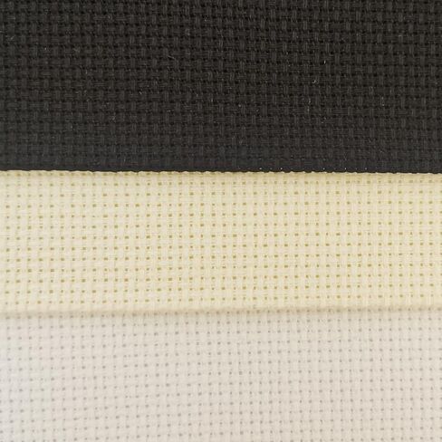 KCS 3 pc of 12" x 18"(30cmx45cm) 16CT Counted Cotton Aida Cloth Cross Stitch Fabric (Sea Foam+Light Blue+Royal Blue) in Kuwait