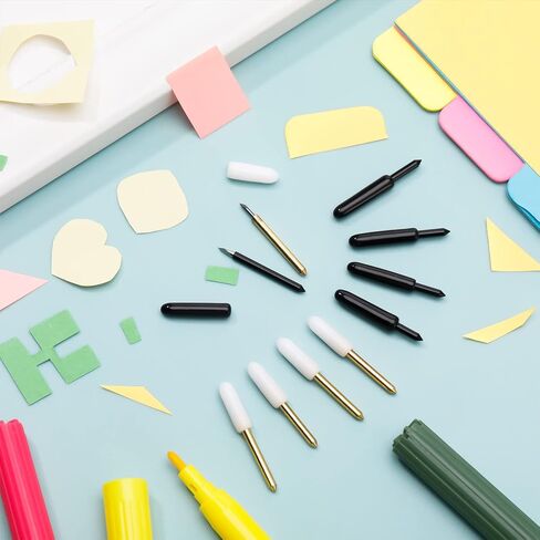 دراجون فلاي دريمز شفرة قطع دقيقة مع غطاء لماكينة كريكت ميكر، غطاء قطع عميق + شفرة قطع عميقة، شفرات صانع لاكسبلور اير 2/ اير 3/ ميكر 3 (4 شفرات) in Kuwait