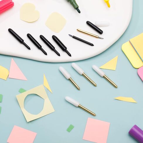 دراجون فلاي دريمز شفرة قطع دقيقة مع غطاء لماكينة كريكت ميكر، غطاء قطع عميق + شفرة قطع عميقة، شفرات صانع لاكسبلور اير 2/ اير 3/ ميكر 3 (4 شفرات) in Kuwait