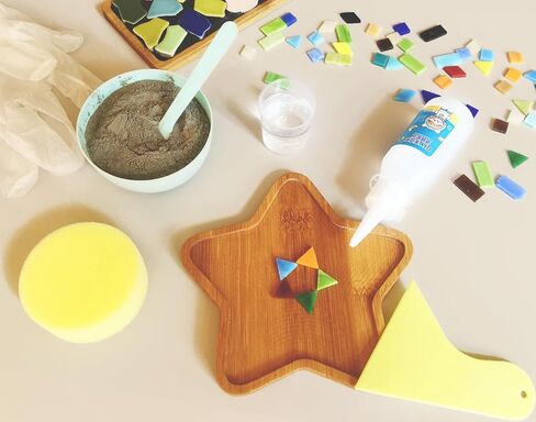 لانياني مجموعة ادوات فسيفساء اساسية من 8 قطع للحرف اليدوية والبلاط والفسيفساء، مجموعة ادوات اساسية من لوازم الزجاج الملون in Kuwait