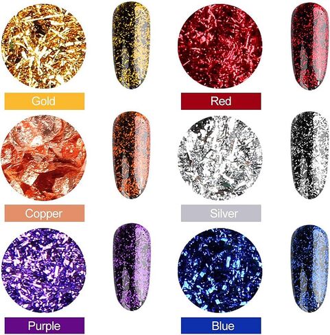 Gilding Flakes Set,Gold Foil Flakes for Resin,3 Bottles Metallic Foil Flakes for Resin Jewelry Making,Nails,Painting Art,Crafts and Slime(Gold, Silver, Copper Colors) in Saudi Arabia