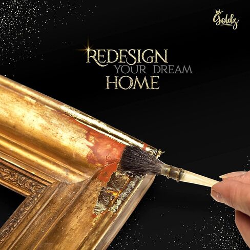 جولدز: اوراق ذهب اصلية صالحة للاكل عيار 24 قيراط - ورق ذهب حقيقي - حجم كبير 10 سم × 10 سم - 12 ورقة - اوراق ذهبية اصلية للفنون والطعام والحرف اليدوية والديكور - ذهبي حقيقي ونقي صالح للاكل in Kuwait