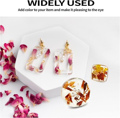 رقائق ذهبية من دبليو اف ايه يو اي بي ار للراتنج، 3 زجاجات رقائق معدنية 15 غرام، رقائق ذهبية للحرف اليدوية وفن الاظافر والطلاء والسلايم وصنع مجوهرات الراتنج، (ذهبي وفضي، الوان نحاسية) in Kuwait