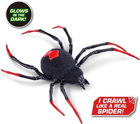 Robo Alive Crawling Spider Glow in The Dark (2 Pack) by ZURU Battery-Powered Robotic Interactive Electronic Spider Toy that Moves and Crawls, Prankst Toys for Boys, Kids, Teens in Kuwait