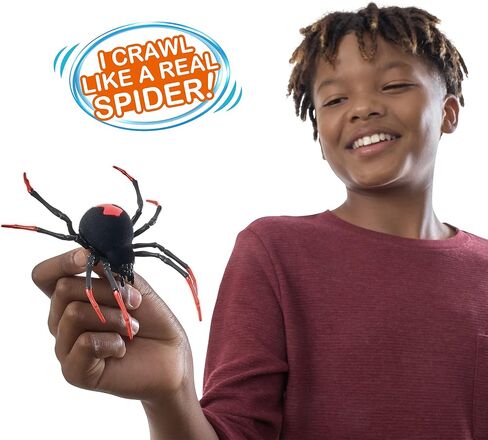 Robo Alive Crawling Spider Glow in The Dark (2 Pack) by ZURU Battery-Powered Robotic Interactive Electronic Spider Toy that Moves and Crawls, Prankst Toys for Boys, Kids, Teens in Kuwait