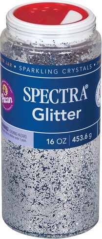 Spectra Arts & Crafts Glitter, Silver, 16 oz., 1 Jar in Saudi Arabia