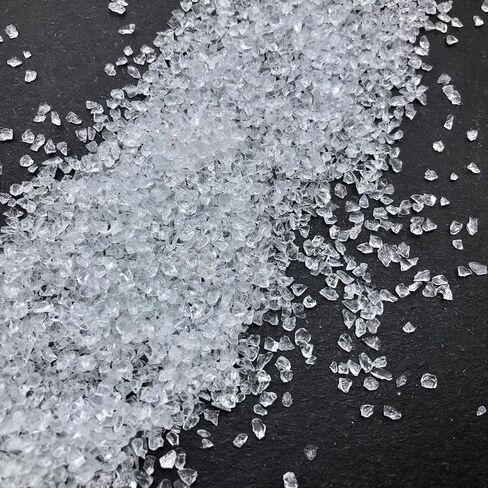 Crushed Glass Irregular Chips, 200g 2-3mm Irregular Glitter Transparent Gravel Gem Stones Broken Glass for Crafts, Nail Arts Decoration DIY Vase Filler Epoxy Resin Mold Jewelry Making (Multicolor) in Kuwait