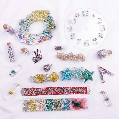 Crushed Glass Irregular Chips, 200g 2-3mm Irregular Glitter Transparent Gravel Gem Stones Broken Glass for Crafts, Nail Arts Decoration DIY Vase Filler Epoxy Resin Mold Jewelry Making (Multicolor) in Kuwait