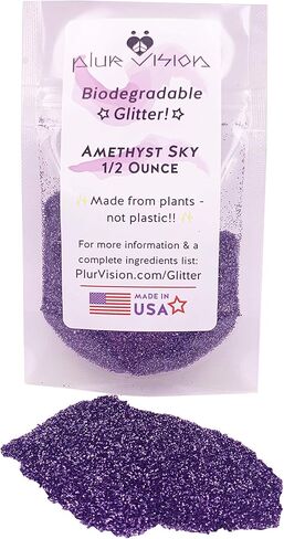 Biodegradable Glitter Made from Plant Cellulose, Earth Friendly. Perfect for Body, Cosmetics, Crafts, DIY Projects. Can be Mixed with Lotions, Gels, Oils, Face Paint (1/2 Ounce, Rose) in Saudi Arabia
