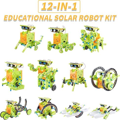 مجموعة أدوات العلوم الروبوتية التي تعمل بالطاقة الشمسية من كيدبال للأطفال من 8 و9 و10 و11 و12 سنة بنين وبنات ألعاب هندسية لبناء مجموعة روبوت خاصة بك في العلوم والتقنية والهندسة وال in Kuwait