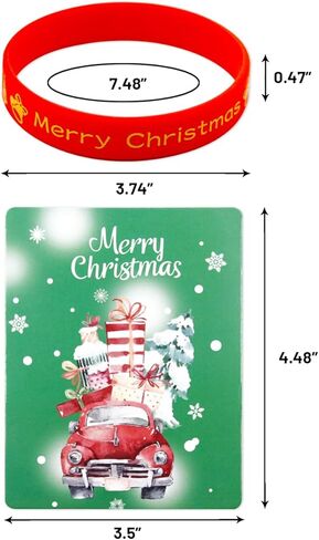 أساور مطاطية لعيد الميلاد 36 قطعة من السيليكون الأساور هدية للأطفال رباط المعصم لوازم الحفلات in Kuwait