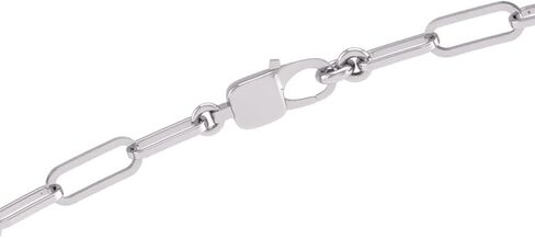 TimeLe$$ Classics Natural Diamond Paperclip Bracelet Available in 14K White Gold in Kuwait