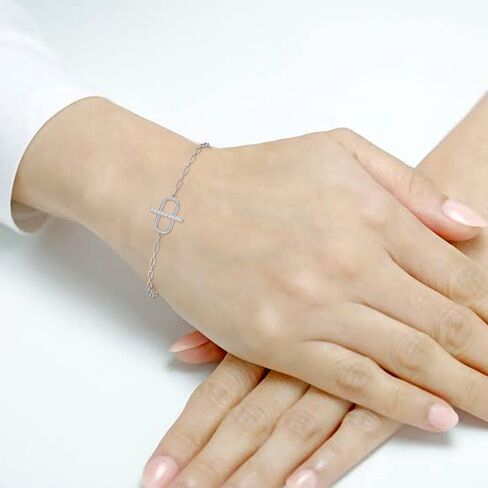 TimeLe$$ Classics Natural Diamond Paperclip Bracelet Available in 14K White Gold in Kuwait