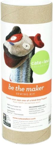 Cate & Levi - Hand Puppet Making Kit - Premium Reclaimed Wool - Machine Washable (Unicorn) in Kuwait