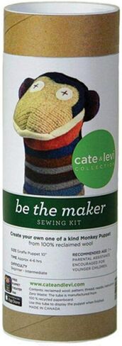 Cate & Levi - Hand Puppet Making Kit - Premium Reclaimed Wool - Machine Washable (Unicorn) in Kuwait