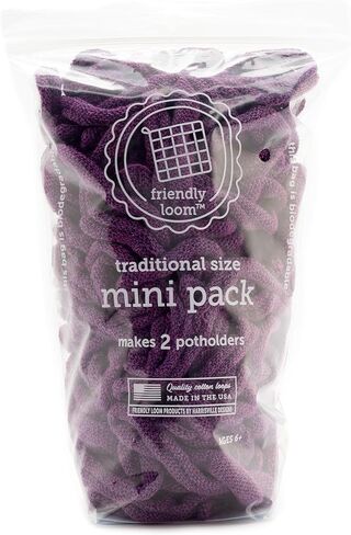 عقد كوب قصير من القطن من فريندلي لوب، 17.78 سم، حلقات بمقاس تقليدي تصنع 2 مسكاجين، حياكة يدوية للأطفال والكبار - خوخي من هاريسفيل ديزاينز in Kuwait