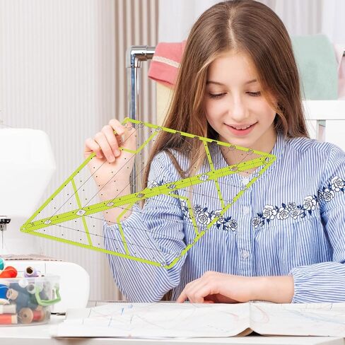 Kanayu 60 Degree Diamond Ruler Acrylic Patch Templates 60 Degree Triangle Ruler for Quilting Sewing Piecing in Saudi Arabia