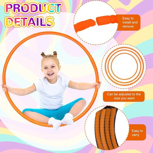 Shappy 6 Pcs Exercise Hoop Set Detachable Adjustable in Saudi Arabia