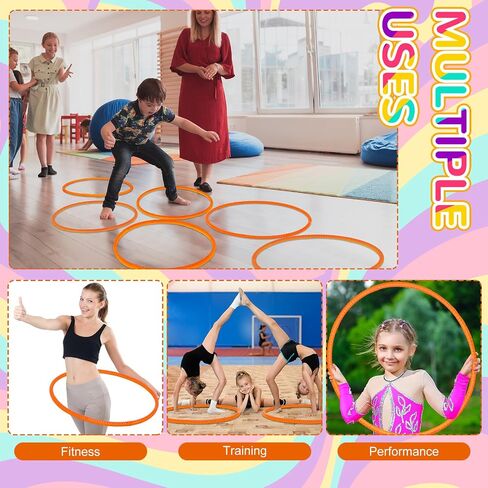 Shappy 6 Pcs Exercise Hoop Set Detachable Adjustable in Saudi Arabia