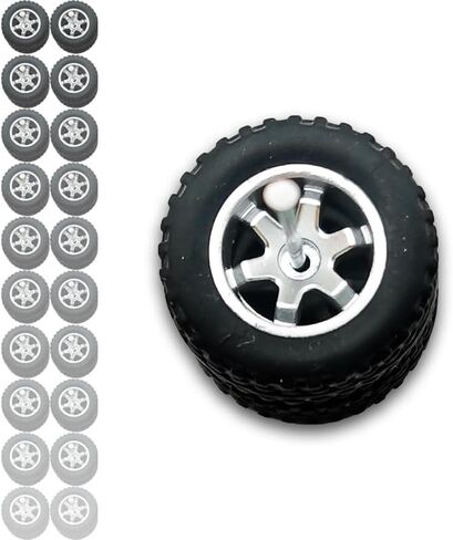 عجلات سيارات موديل 1/64 مع إطارات مطاطية لمركبات دييكاست 1:64، رياضية، JDM، عضلات، ملحقات معدلة مصغرة على طراز الطرق الوعرة (10 مجموعات/صندوق) (ذهبي رياضي (10 مجموعات/صندوق)) in Kuwait