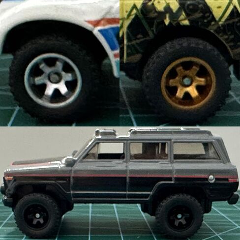 عجلات سيارات موديل 1/64 مع إطارات مطاطية لمركبات دييكاست 1:64، رياضية، JDM، عضلات، ملحقات معدلة مصغرة على طراز الطرق الوعرة (10 مجموعات/صندوق) (ذهبي رياضي (10 مجموعات/صندوق)) in Kuwait