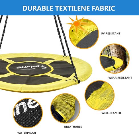 43" Saucer Swing Set und Swing Stand for Porch Outdoor Heavy Duty Swing Frame, Full Steel Metal Frame with 4 Ground Pegs, 71" Height Holds Up to 550lbs in Kuwait