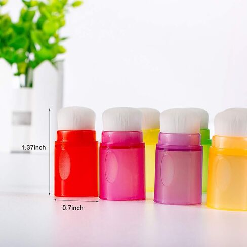 فرش مزج الحبر Yoseng 8 أصابع للطلاء والرسم والحبر وصناعة البطاقات والسلع لطلاء الأصابع، ومقابض مرمزة بالألوان أداة مزج الحبر بألوان قوس قزح (بدون صندوق هدايا) in Kuwait