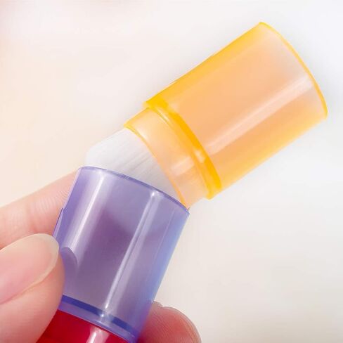 فرش مزج الحبر Yoseng 8 أصابع للطلاء والرسم والحبر وصناعة البطاقات والسلع لطلاء الأصابع، ومقابض مرمزة بالألوان أداة مزج الحبر بألوان قوس قزح (بدون صندوق هدايا) in Kuwait