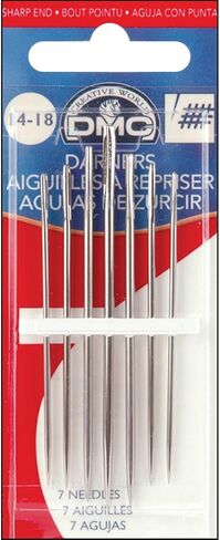 DMC 1769-1/5 Darners Hand Needles, 10-Pack, Size 1/5 in Saudi Arabia