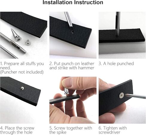 100 Sets Studs and Spikes for Clothing Cone Spike Studs Silver Screwback Studs 10x25mm Spikes DIY Craft Cool Rivets Punk Spikes for Shoes Leather Crafts in Kuwait