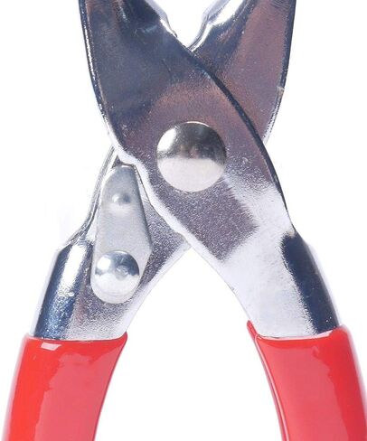 موتزو كماشة يدوية 3/8 انش، مقبض مقبض غطاء حلقة مفتوحة، كماشة كبس تثبيت، كماشة كبس من الستانلس ستيل، لخياطة الملابس والجاكيتات وملابس الجينز والشنط in Kuwait